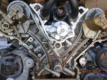 tensioner and guides installed