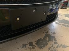 Front license plate bracket