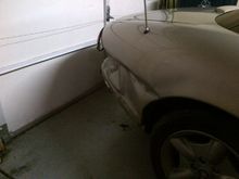Only sheet metal, the trunk doesn't have a single scratch and opens fine.