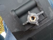 New threads glued into place with JB weld