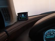 This is how it looks in my car.  The display is configurable to display what you want to see. 