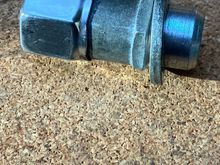 Spare lug nut with decorative cap in place