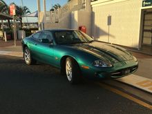 An rare, but origional Jaguar paint called Aquamarine Mica, which I believe was only an option. offered to new buyers for one  year in 1998.