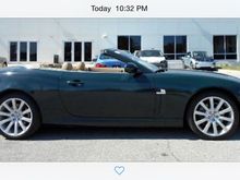 British racing green with caramel interior