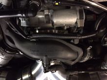 Plenty of room for the t-bolt clamps on the throttle body.