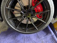 Wheel installed on front