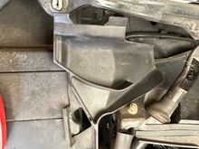 Removing the water shedder was only one bolt and helped a lot