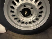Front of wheel