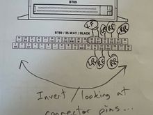 obviously, inverting this when probing the connector, as these are the pins when facing the module