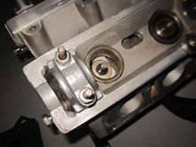 Last intake valve before putting the springs on