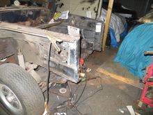 The inner wing and reinforcement panels welded in