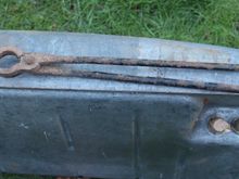 I used this pair of 'Blacksmiths Tongs' to 'push and twist' the fittings on the Fuel Pipes