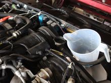 The Rad was almost Full to the Brim with New Coolant, although I then added 100mm more to be sure