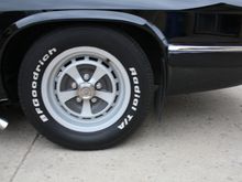 Wheels off my '87 Jaguar XJ6, I like them better than the original '88 XJ-S wheels.