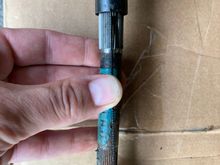 When turned 90 degrees the rod is out of center