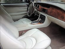       iVORY iNTERIOR IN 2005 XKR COUPE