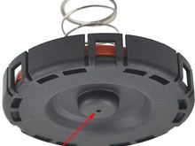 Vent hole I believe is being blocked, causing seal below to not get pulled down and therefore causing intake leak