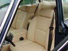 New leather faced interior