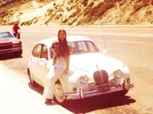 Patti and MK2 taken 1975 1962 Mark 2, 3.8 Ltr.
The first Jaguar for me.