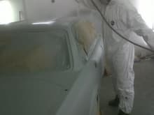 5  litres (quarts) of 2 pack sealer primer, the body has a lot of hours on it now.
