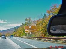 Driveing trugh the white mts.