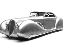 Vintage Concept Jaguar Sketch