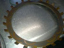 the old torque converter clutch, it was worn out