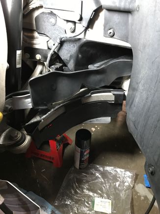 Upper duct installed