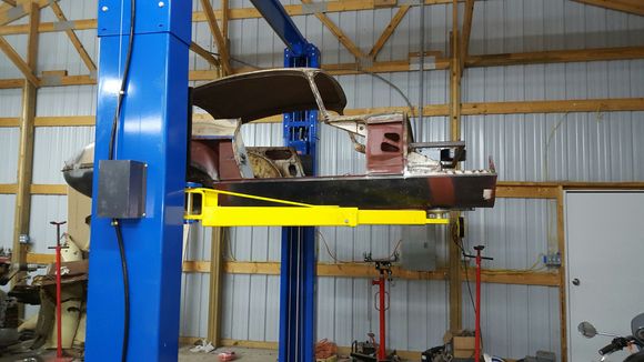 Another view of FHC on lift