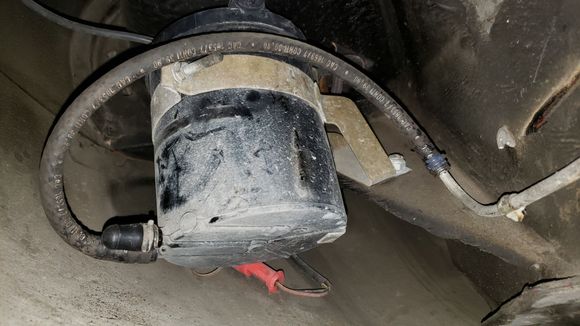 Tank vent connection to canister.  Capped the remained nipple.