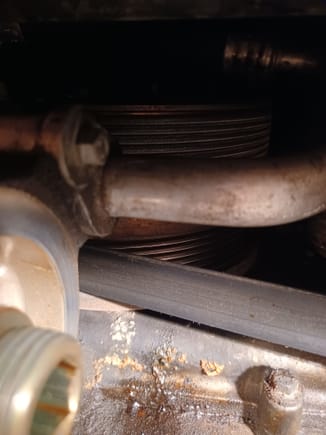 Pipe attached to Oil Filter Housing