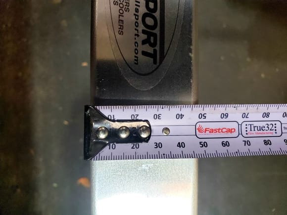 Allisport thickness measured from top: ~48mm