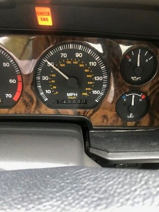 Of course the Check Engine Light ruined the moment.