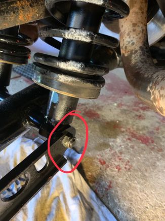 Pin location towards rear of car