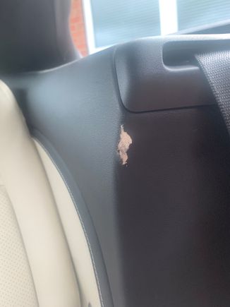 Shows location of damage