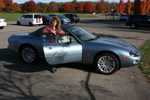 XKR and wife at Carillon park in Dayton
