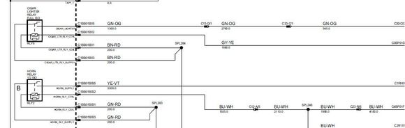 Cigar Lighter relay and horn relay