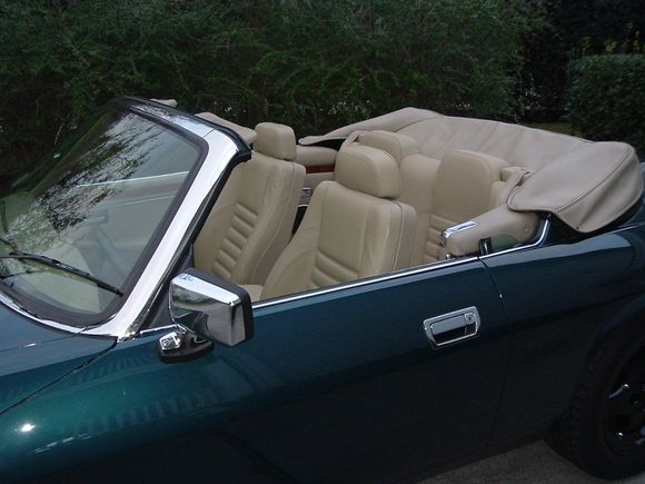 Original rear seat dyed to match new front seats