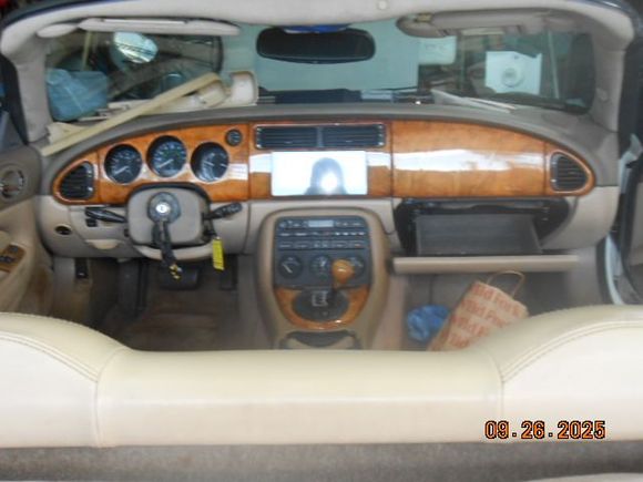 wood veneer cleaned and polished