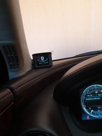 This is how it looks in my car.  The display is configurable to display what you want to see. 