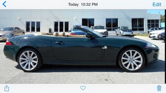 British racing green with caramel interior