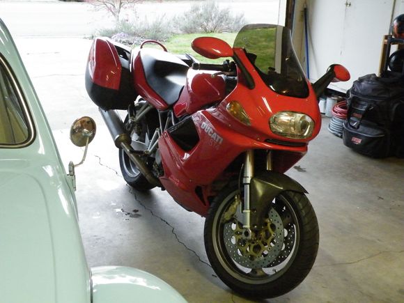 2000 Ducati ST4, crashed and sold in 2012.