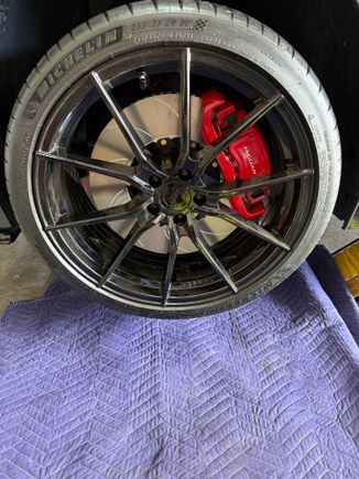 Wheel installed on front