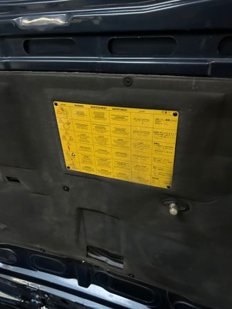 American Jag slightly right of center if mine is correct. It appears to be original.