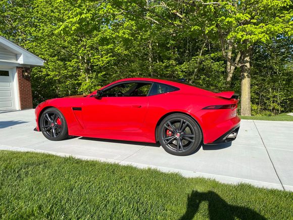 Morning sun hitting the Caldera Red.