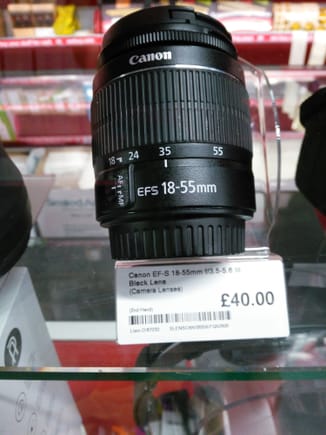 Canon EFS 18-55mm (not sure what the S stands for?)