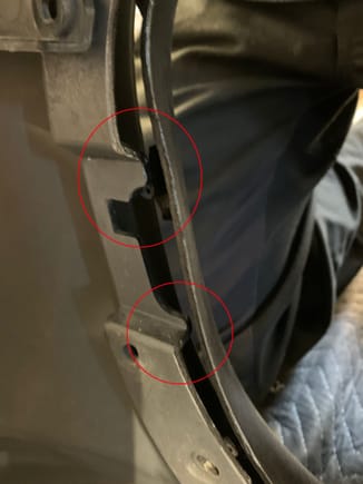 This raised section where the OEM plastic bumper bar lines up with is rubbing against the Paramount surround. It is impossible to mount the surround without cutting or grinding down the highlighted ridges. Is this well known? Or was this something I was just unaware of?