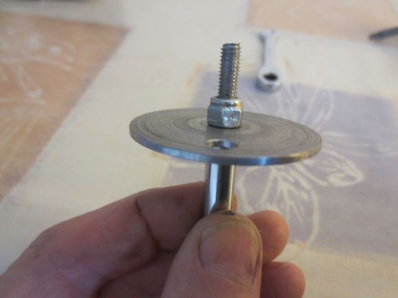 Locknut in place