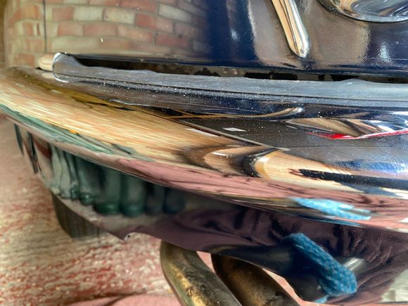 Shows the large gap between the bumper rubber and body - indicating the bumper is sitting a little low?