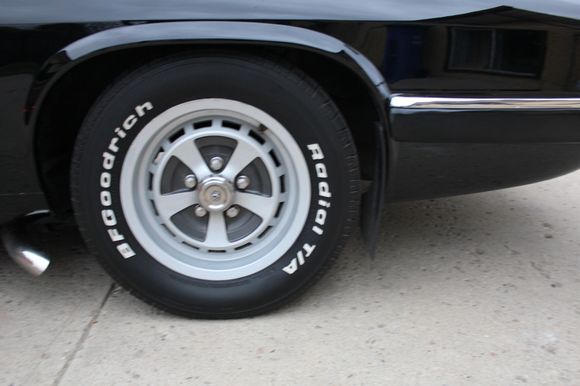 Wheels off my '87 Jaguar XJ6, I like them better than the original '88 XJ-S wheels.